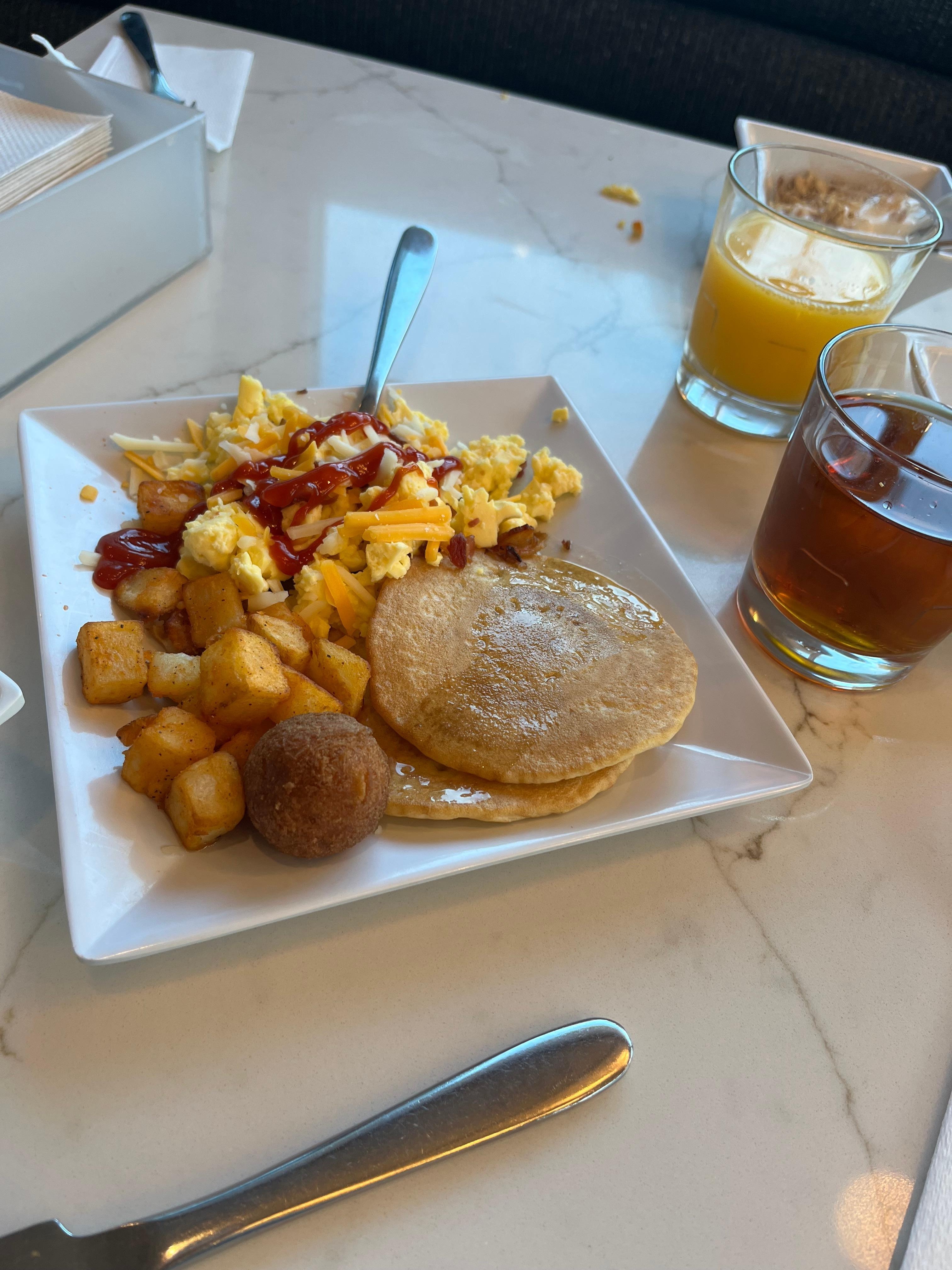 Breakfast!! So many unique options compared to other hotels.