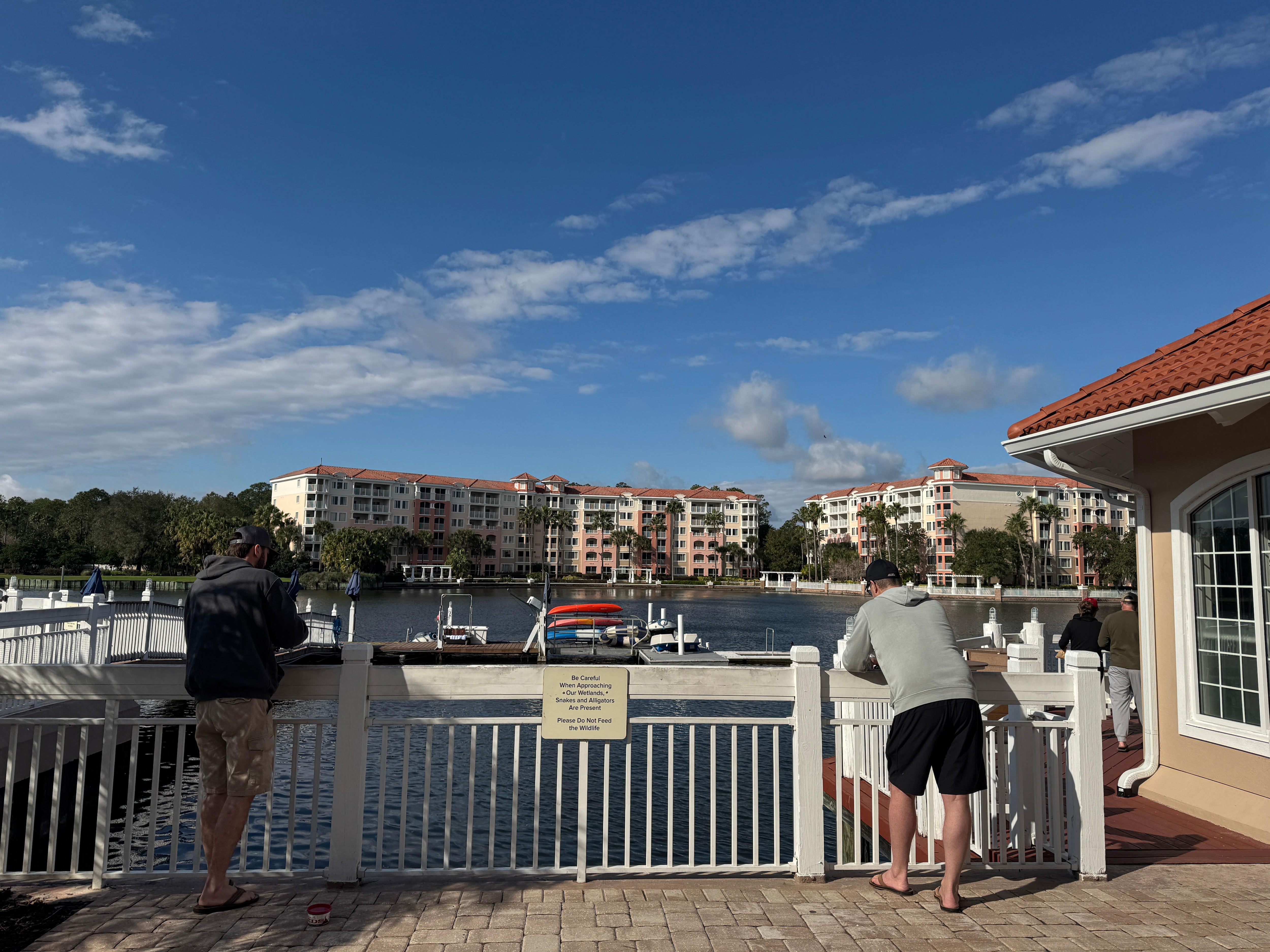 Fishing at the dock