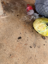 Trash outside