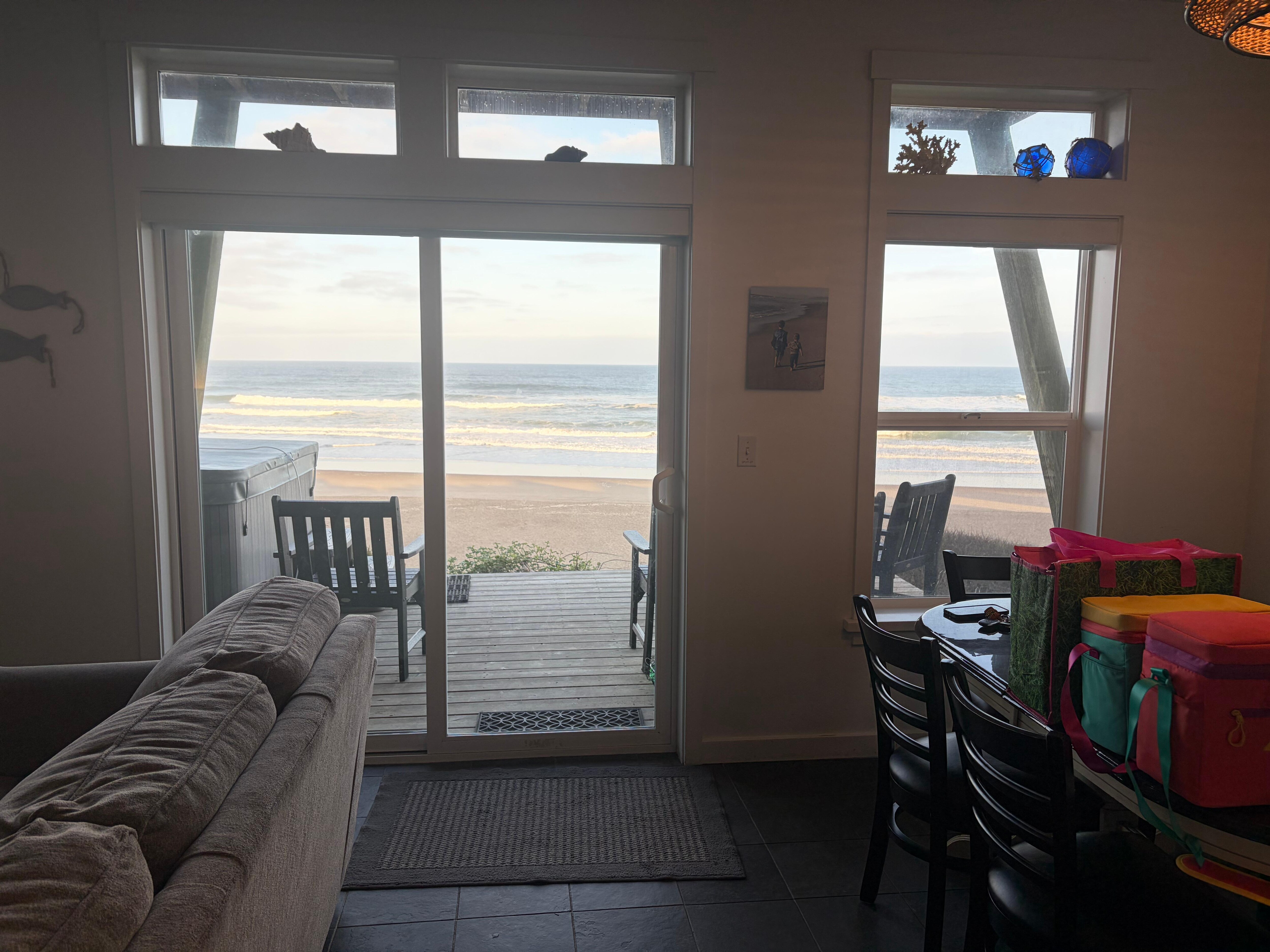 An awesome view without leaving the comfort of the couch. 