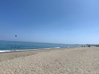 Strand direkt vor der Tür