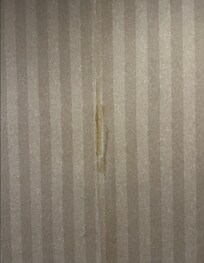 Besides this there was clear tape keeping wallpaper together all around the hotel.