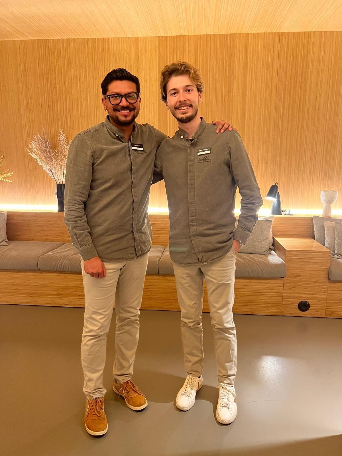 Antonio and Kenny at Reception-Front Desk 