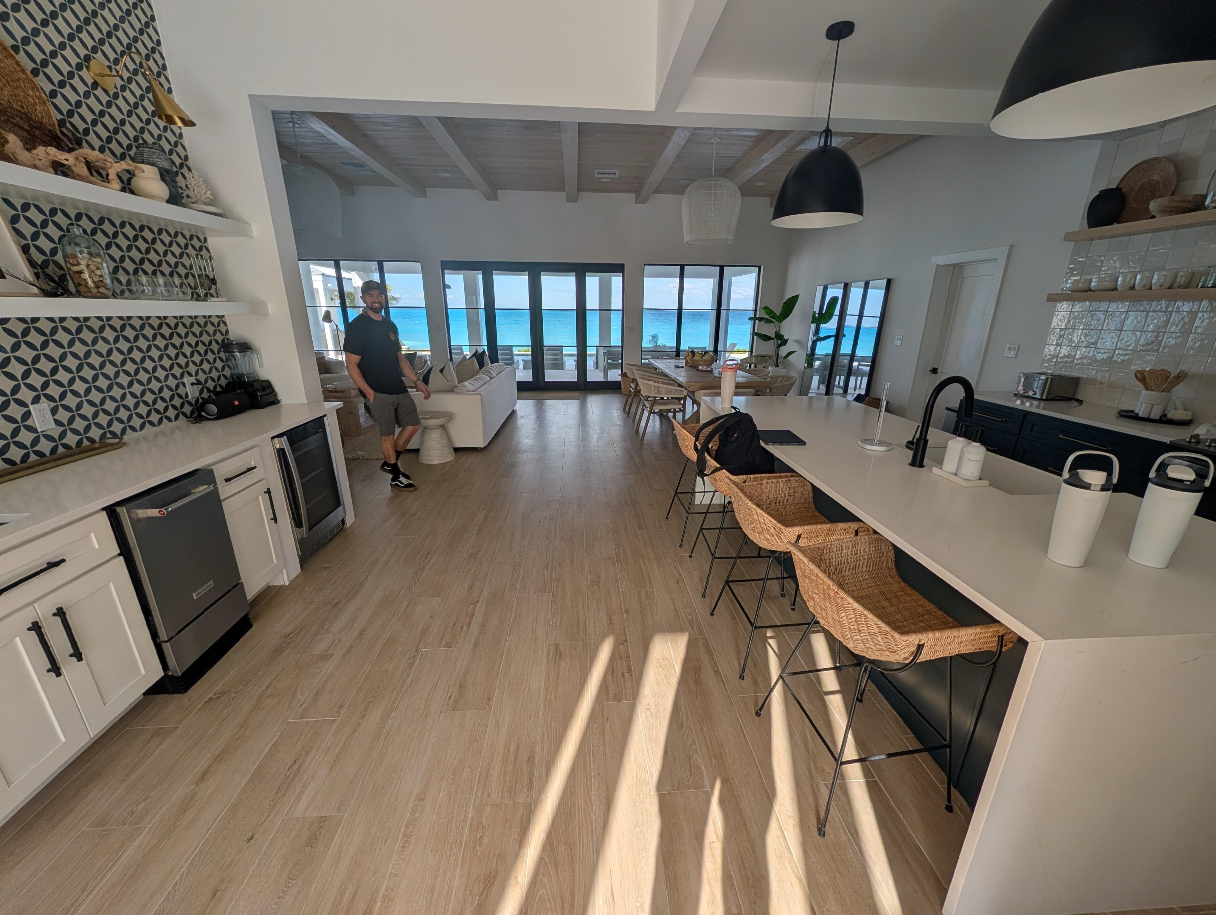 From the front door facing the ocean