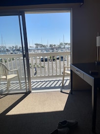 Second floor. King bed. Harbor view.