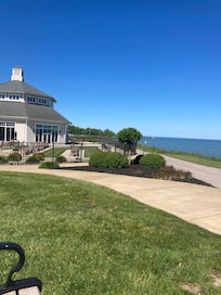 View from the bench for morning coffee.