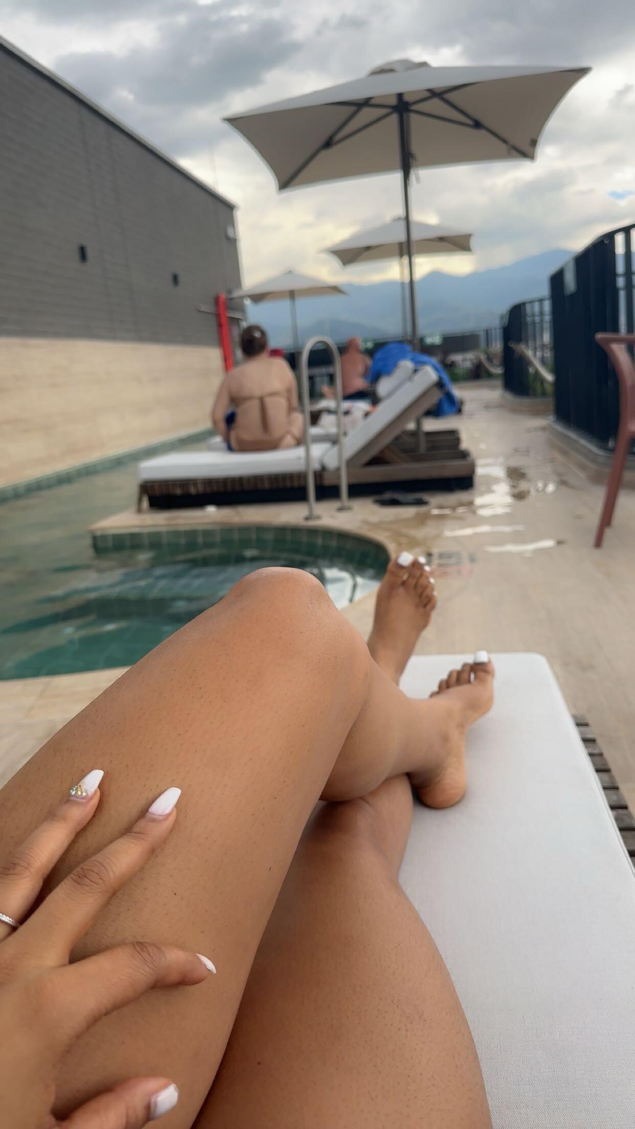 El
Área de la piscina muy bonita 
