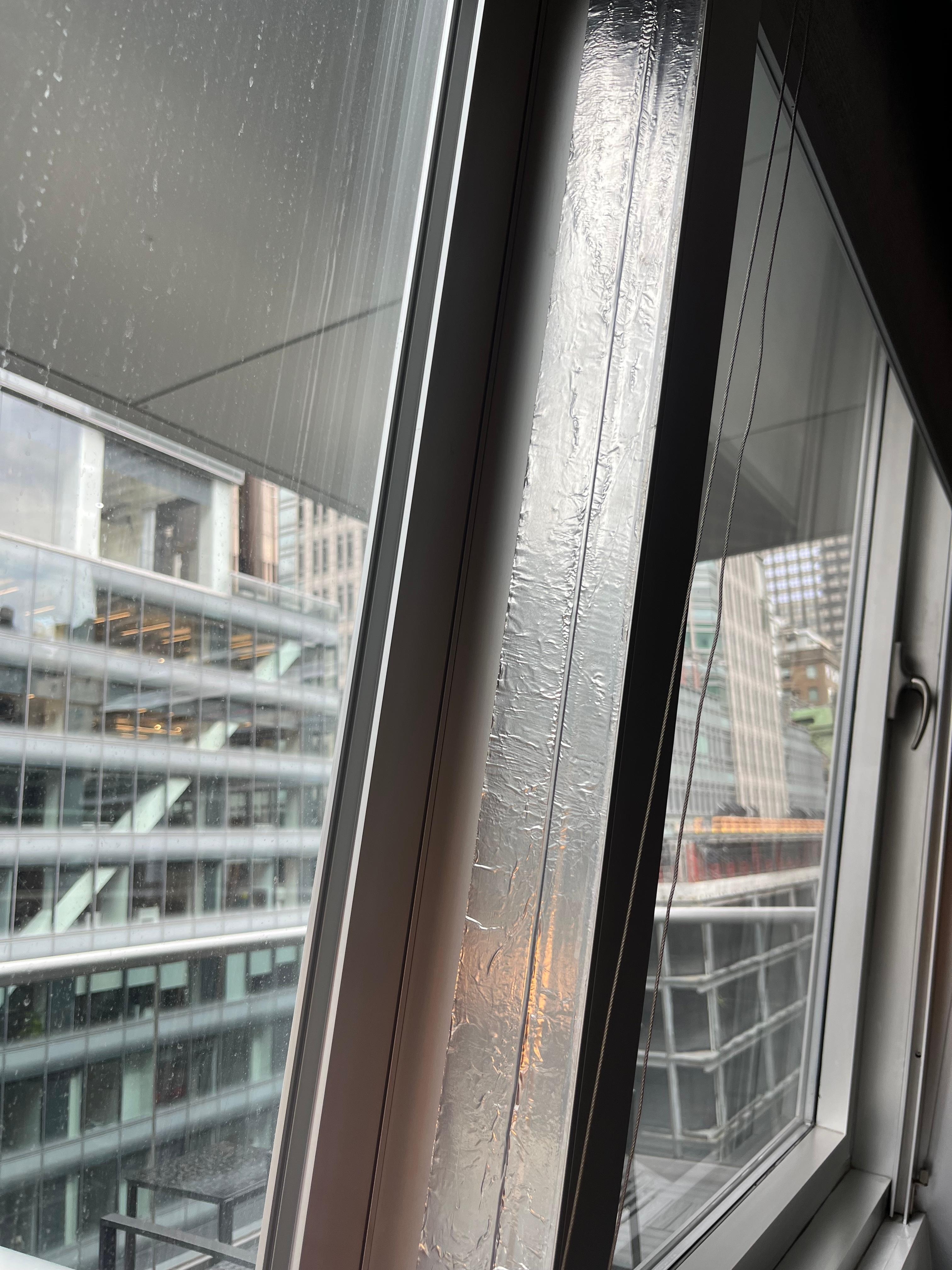 Sealing on window due to leakage