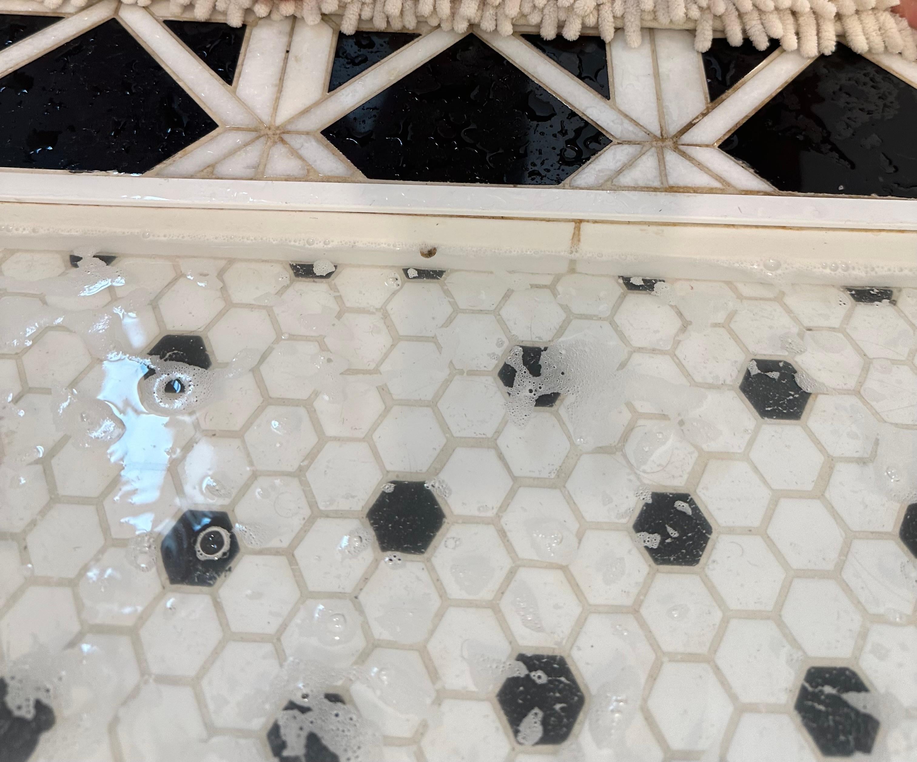 Clogged shower drain