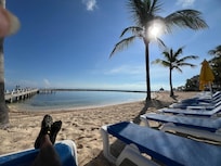 Relaxing at the beach