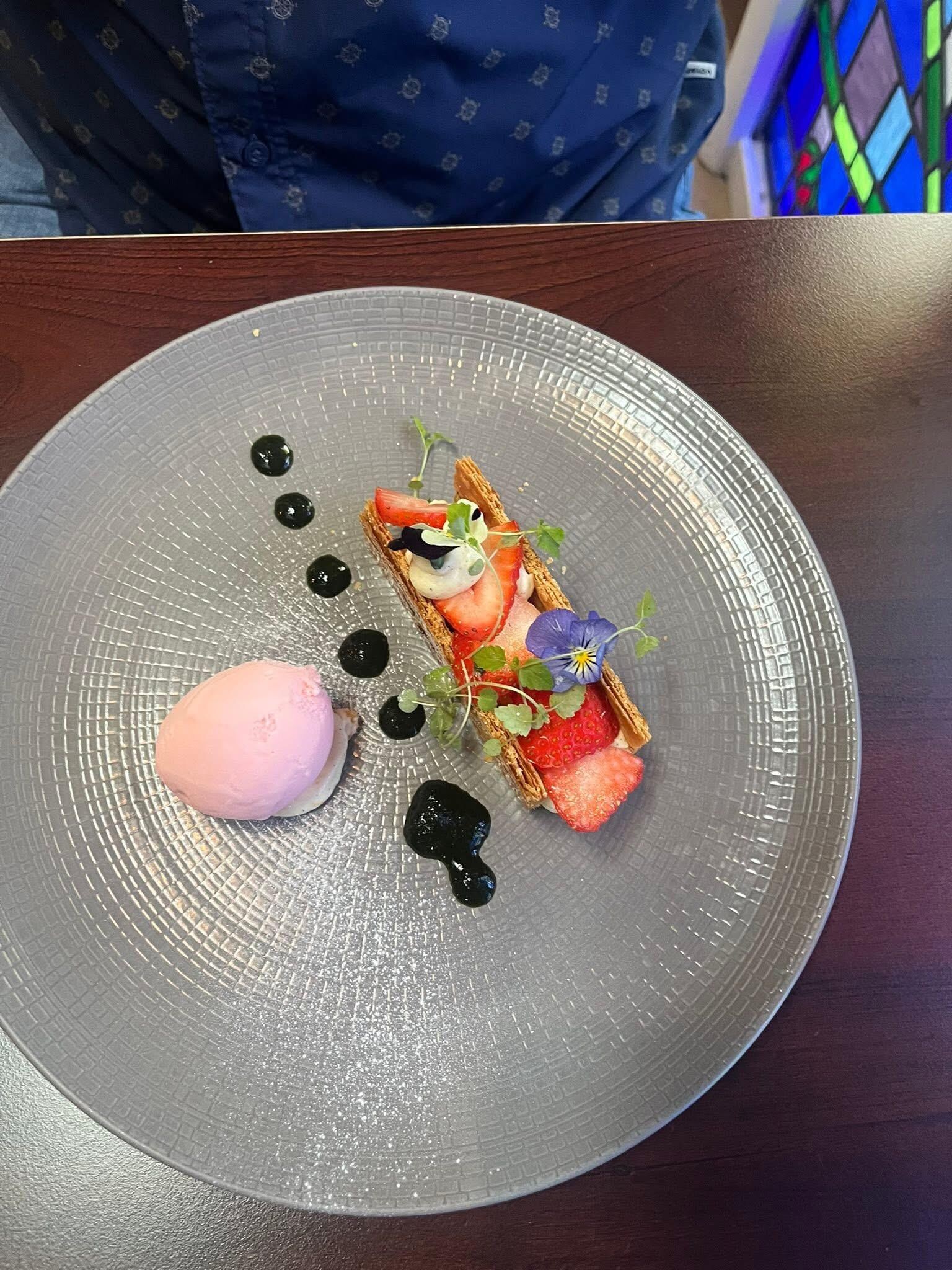This mille-feuille was nothing short of a work of art. And it tasted as good as it looked. 