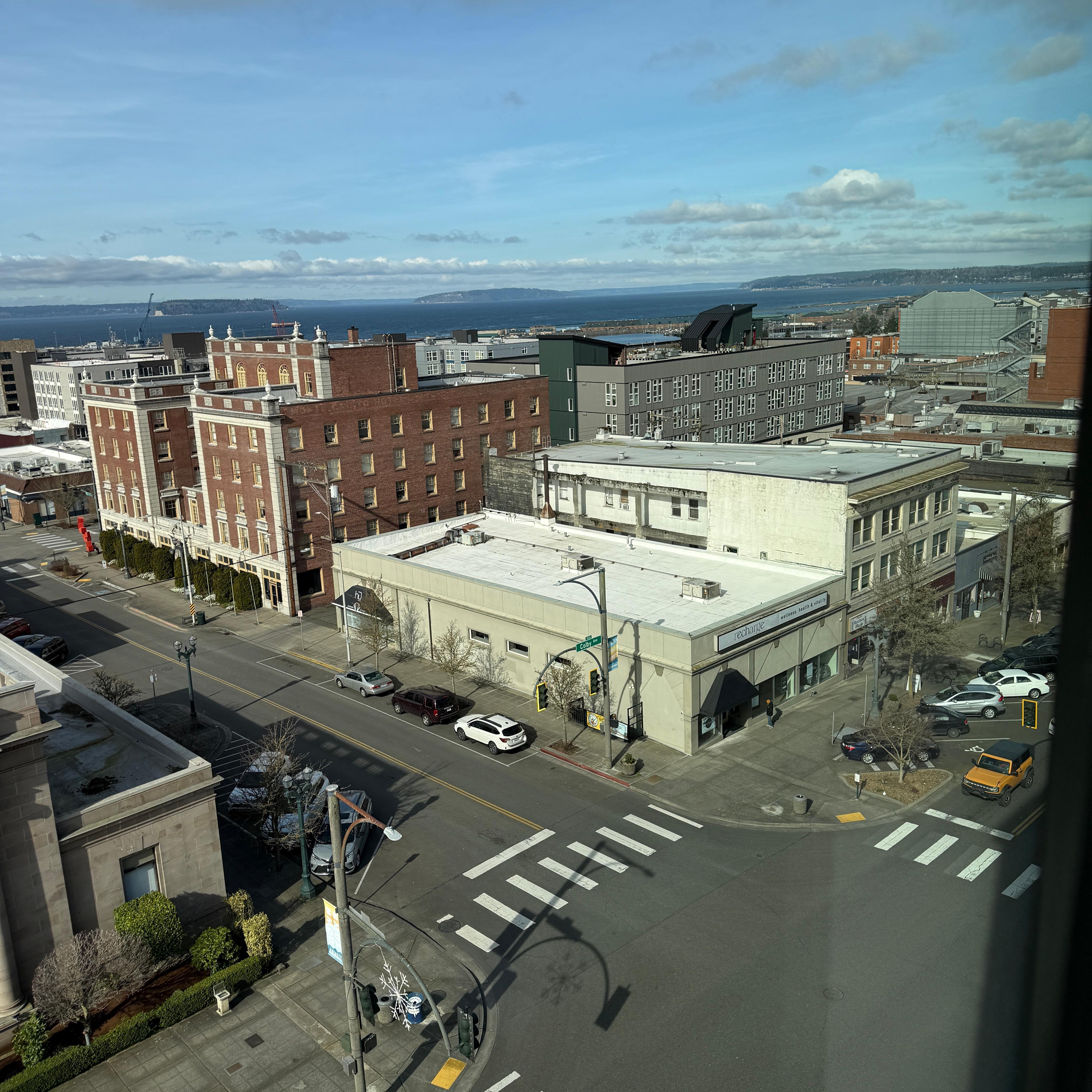 Room with a beautiful Puget Sound view
