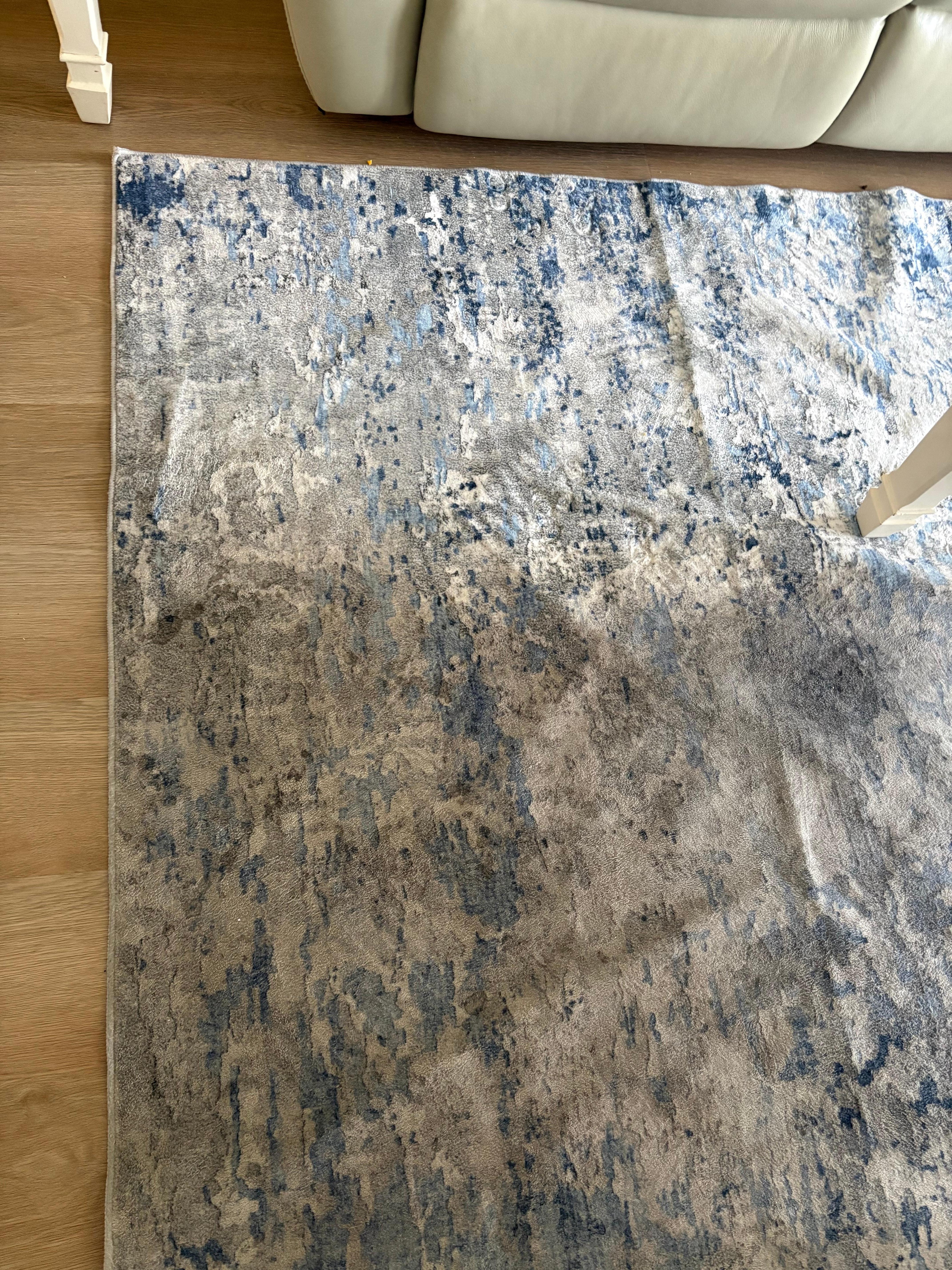 That is not sunlight on part of the rug. That is the part under the couch vs blackened rug. 🤢