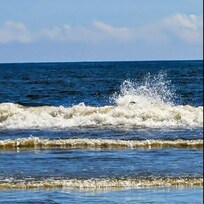 The waves were so much fun!