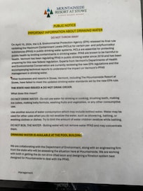 The sign we found on the fridge.