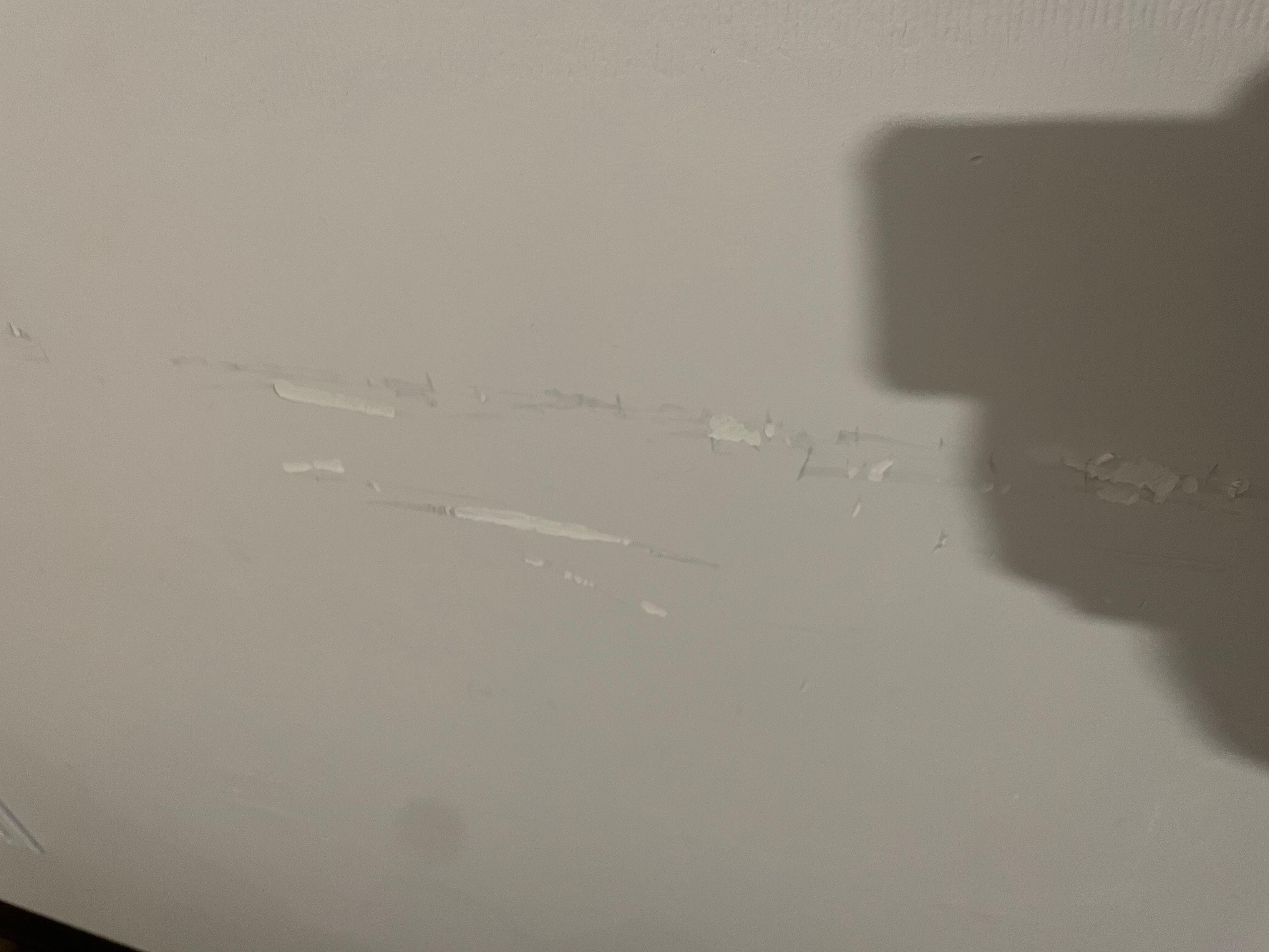 Cracks on wall 