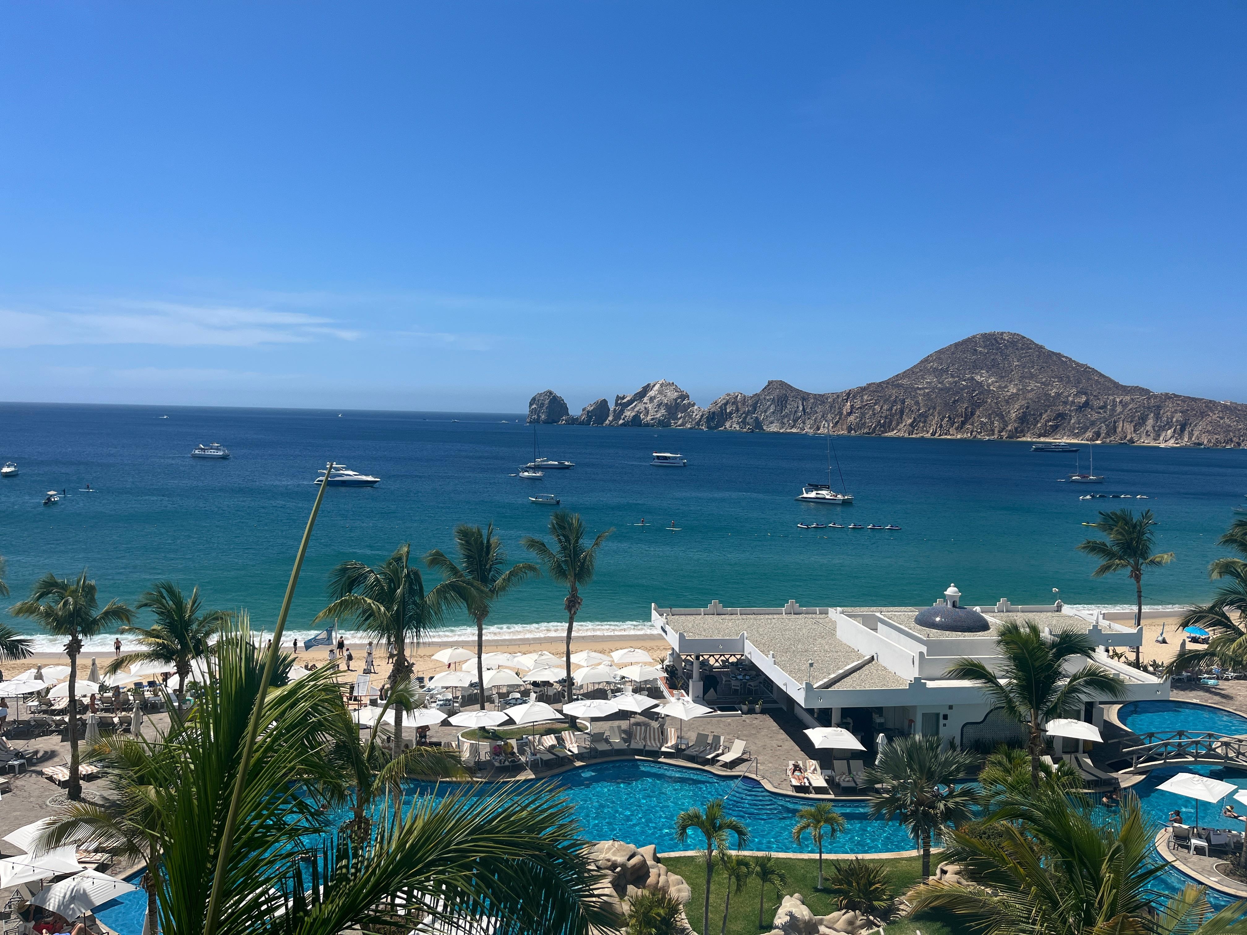 View from the room’s balcony