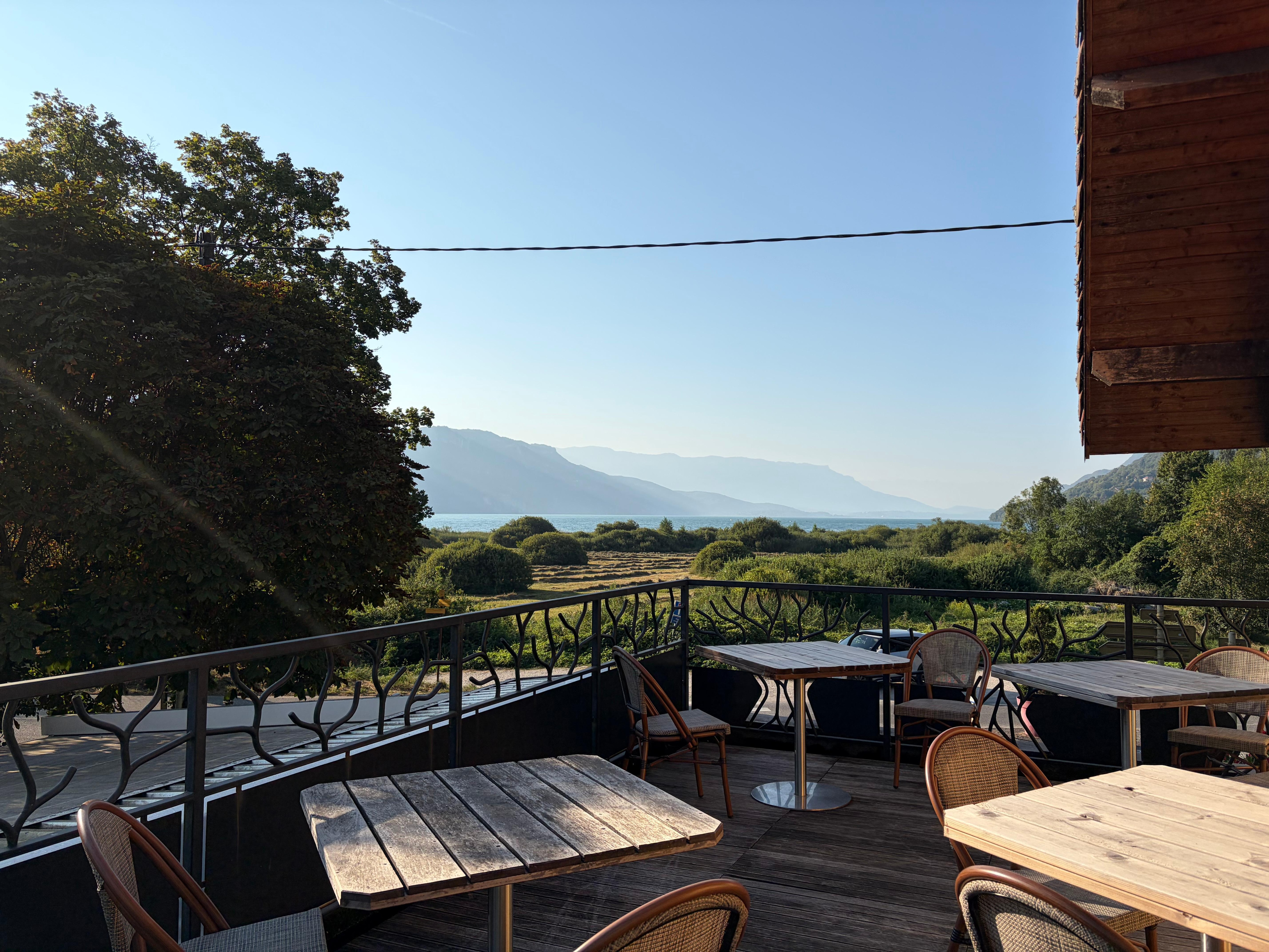 Vue de notre terrasse 