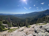 Day hikes inside & outside the Park. Snow on some of the trails in July 😎