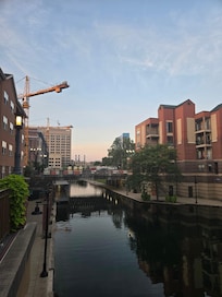 Breakfast patio view.  Direct access to canal.