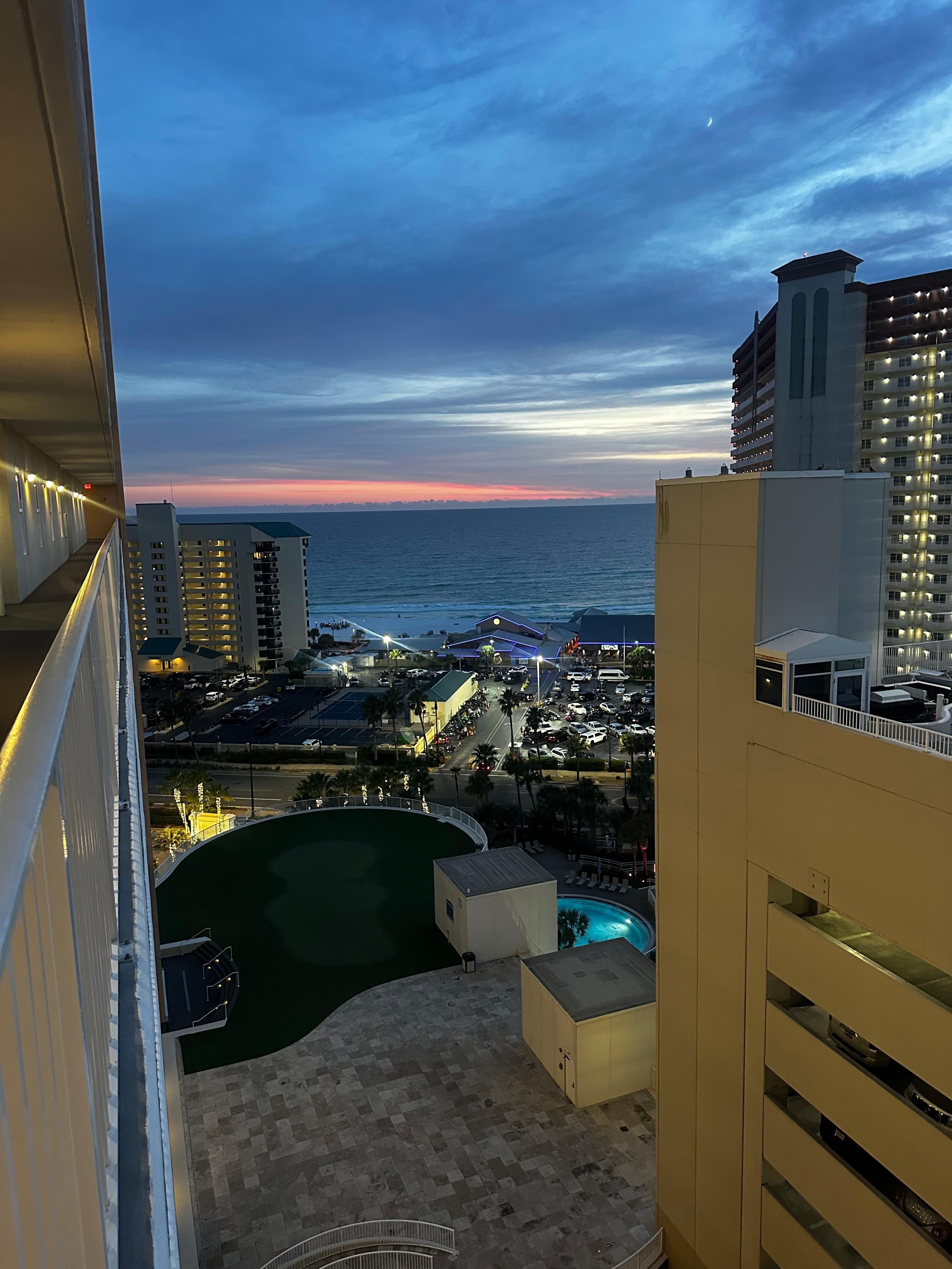 Just across the street