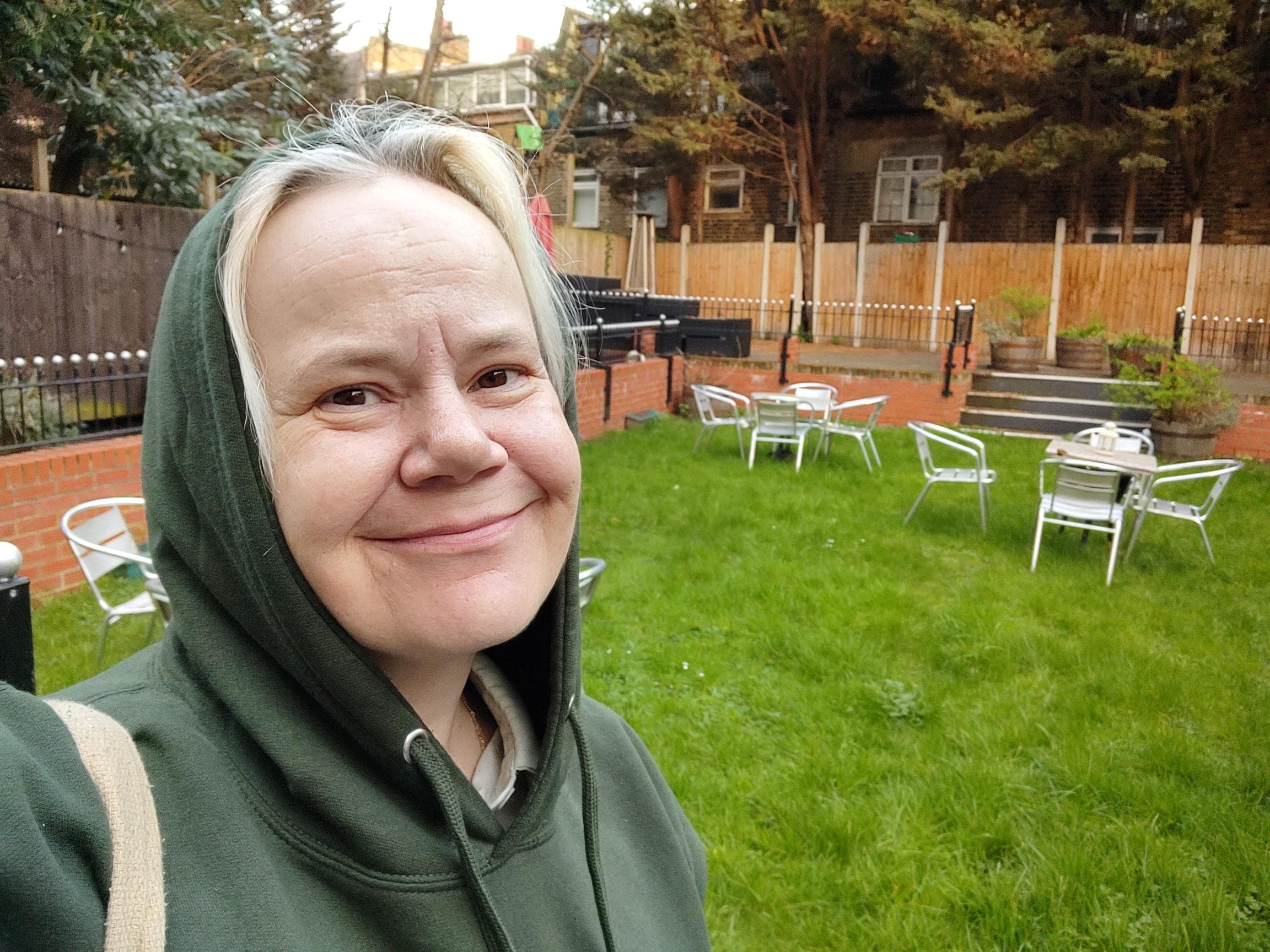 Felt safe in the garden.