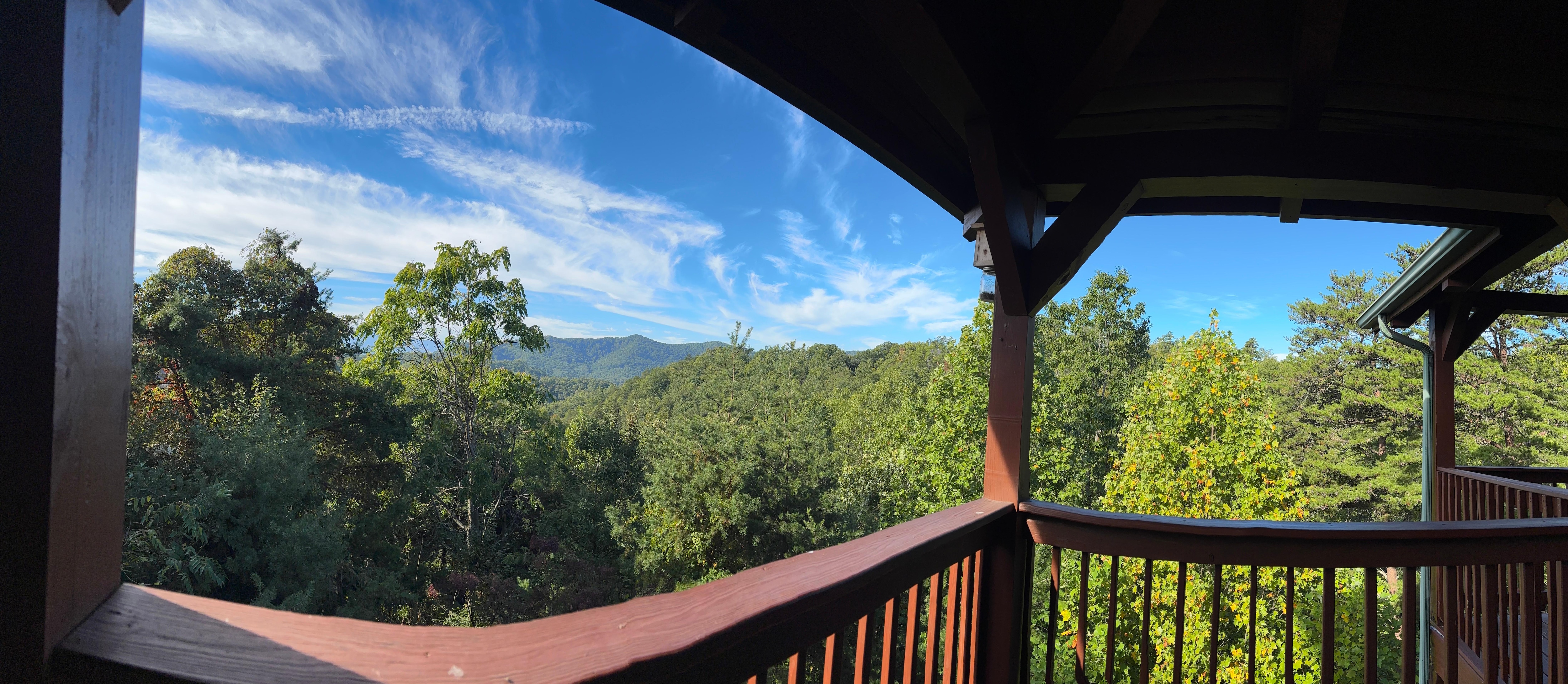 Pano from deck swing