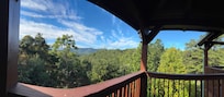 Pano from deck swing