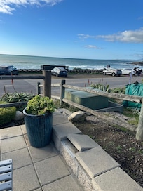 Ocean view from side patio. Great spot to watch sunsets!