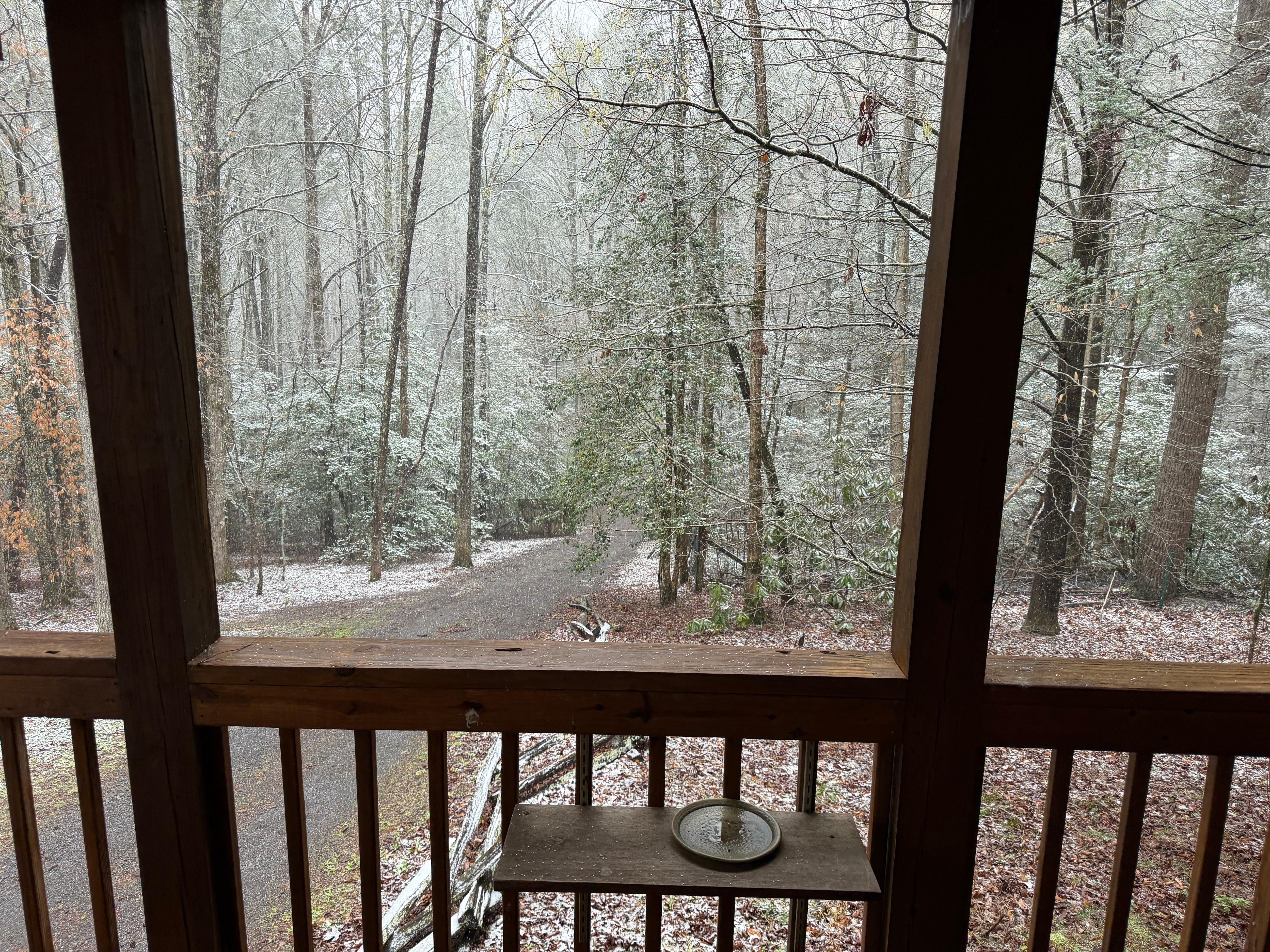 Was cold enough to snow!