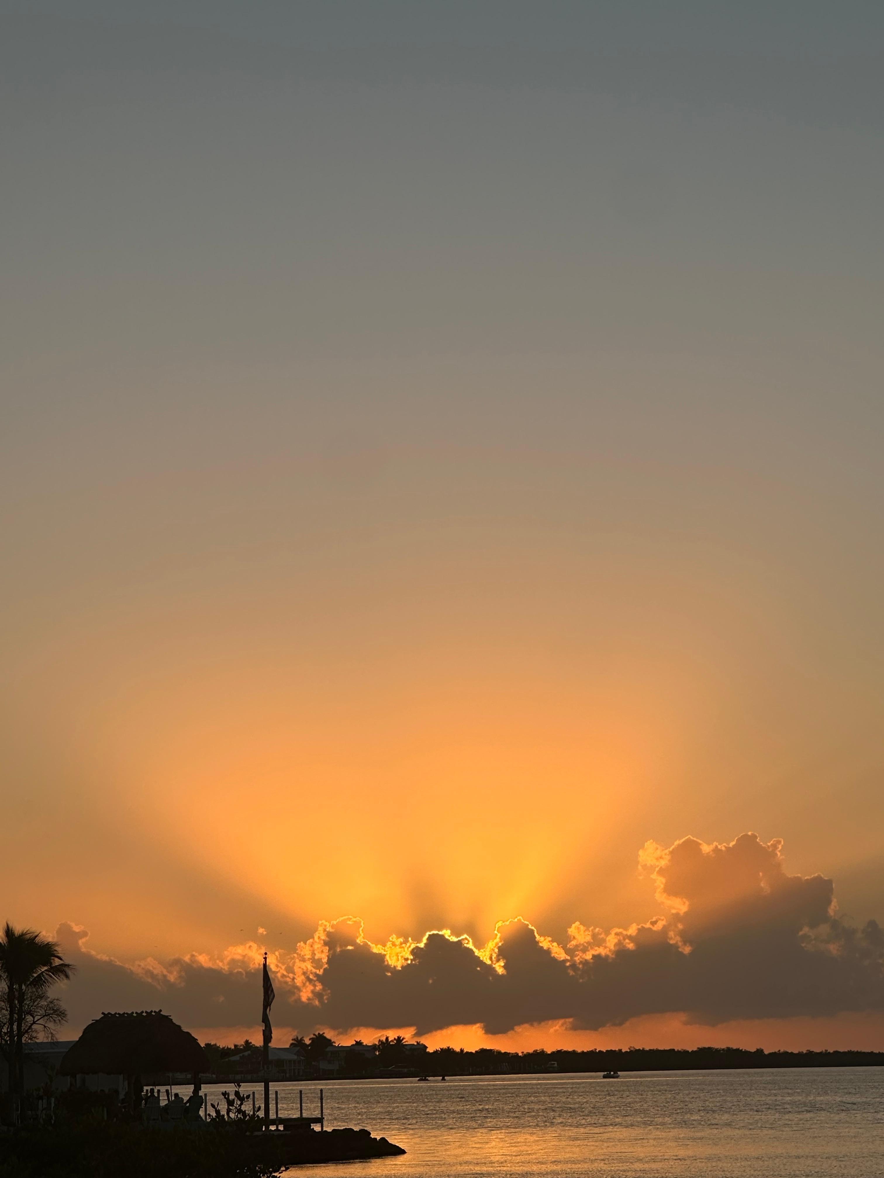 Sunset view from the beach