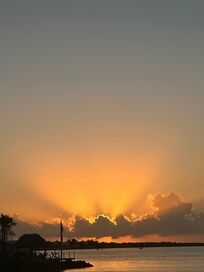 Sunset view from the beach