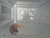 Microwave was dirty