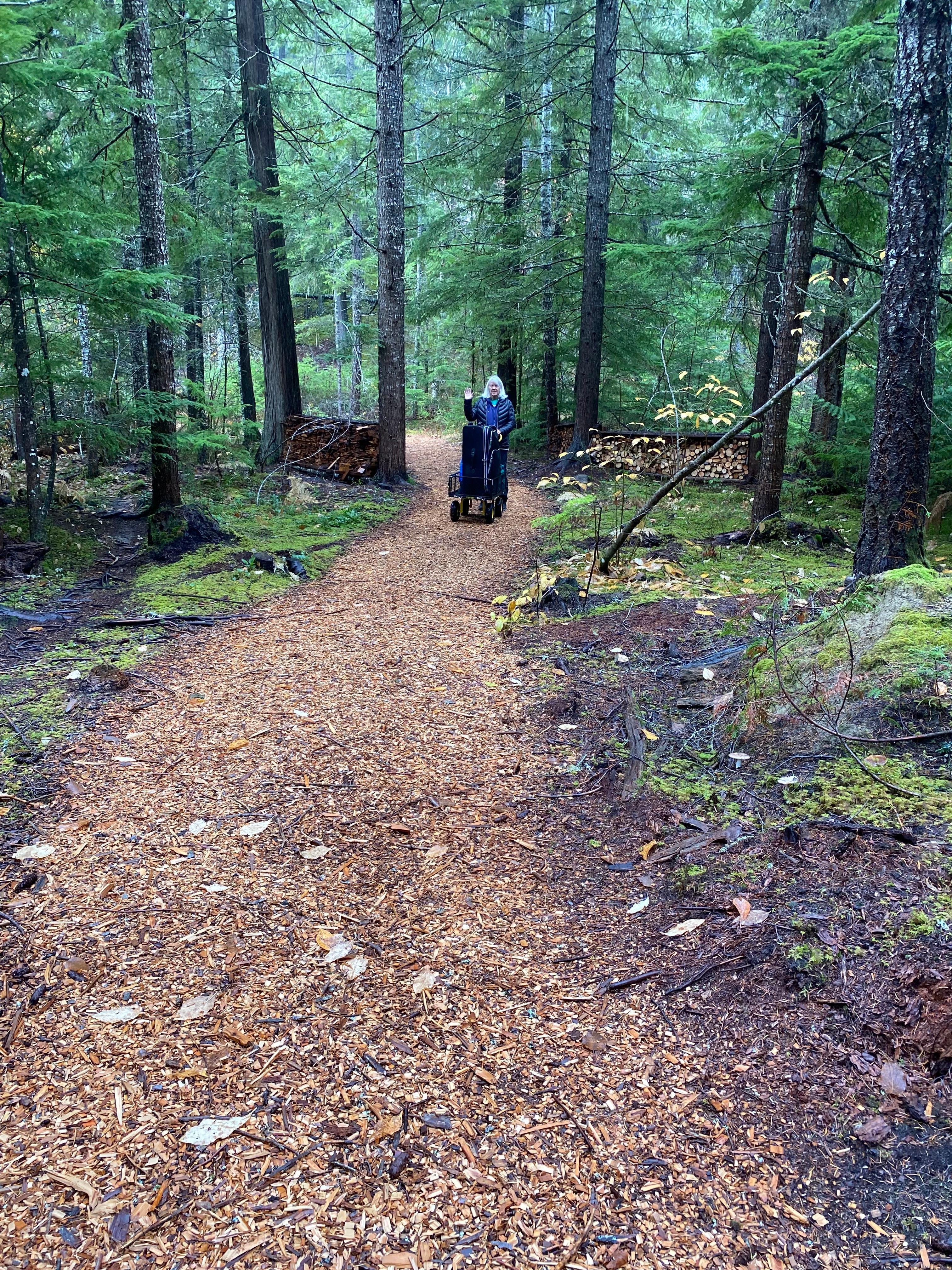 The trails are beautiful, wide and soft.