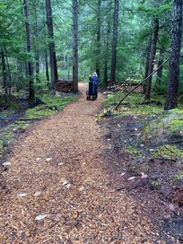 The trails are beautiful, wide and soft.