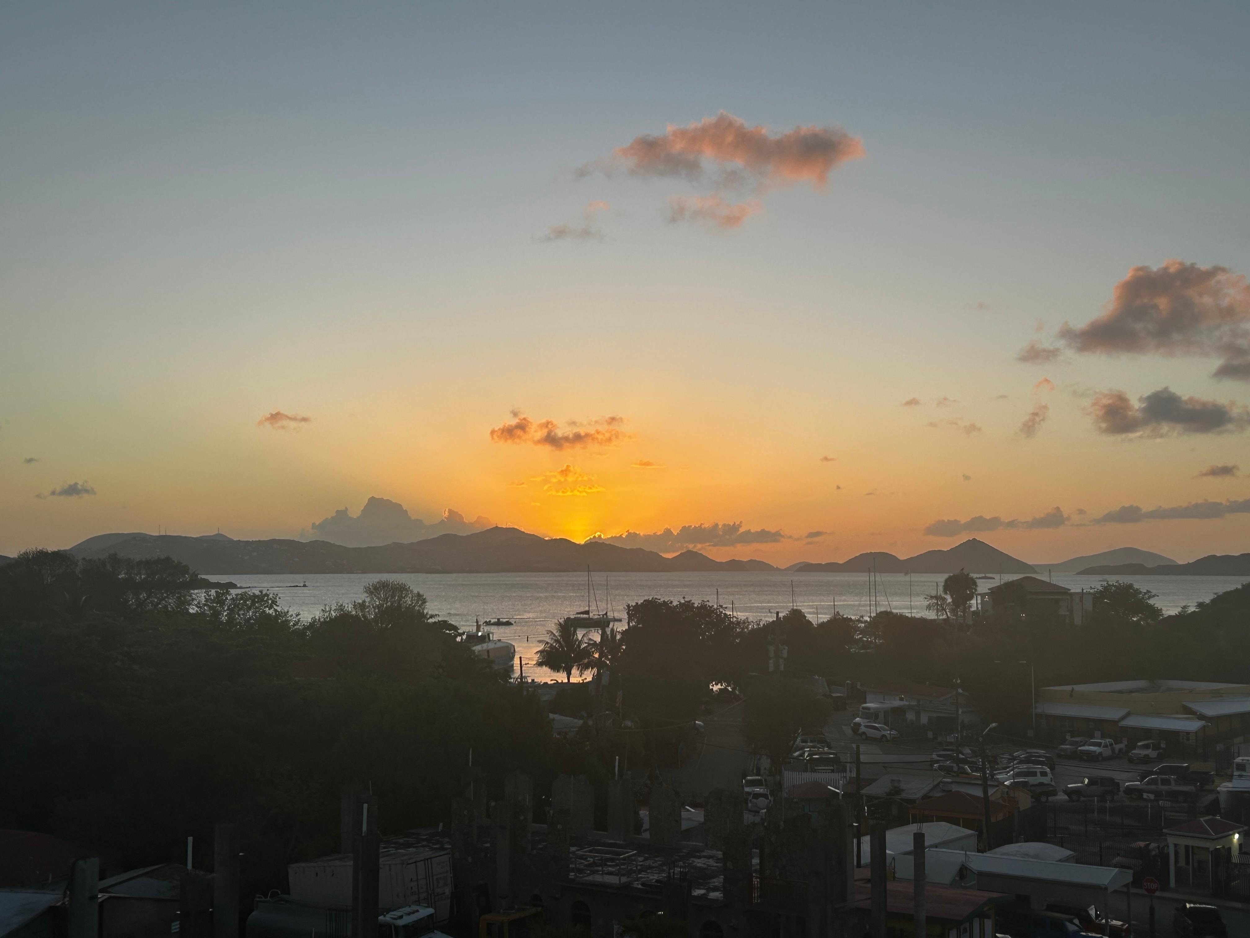 Sunset from the balcony 