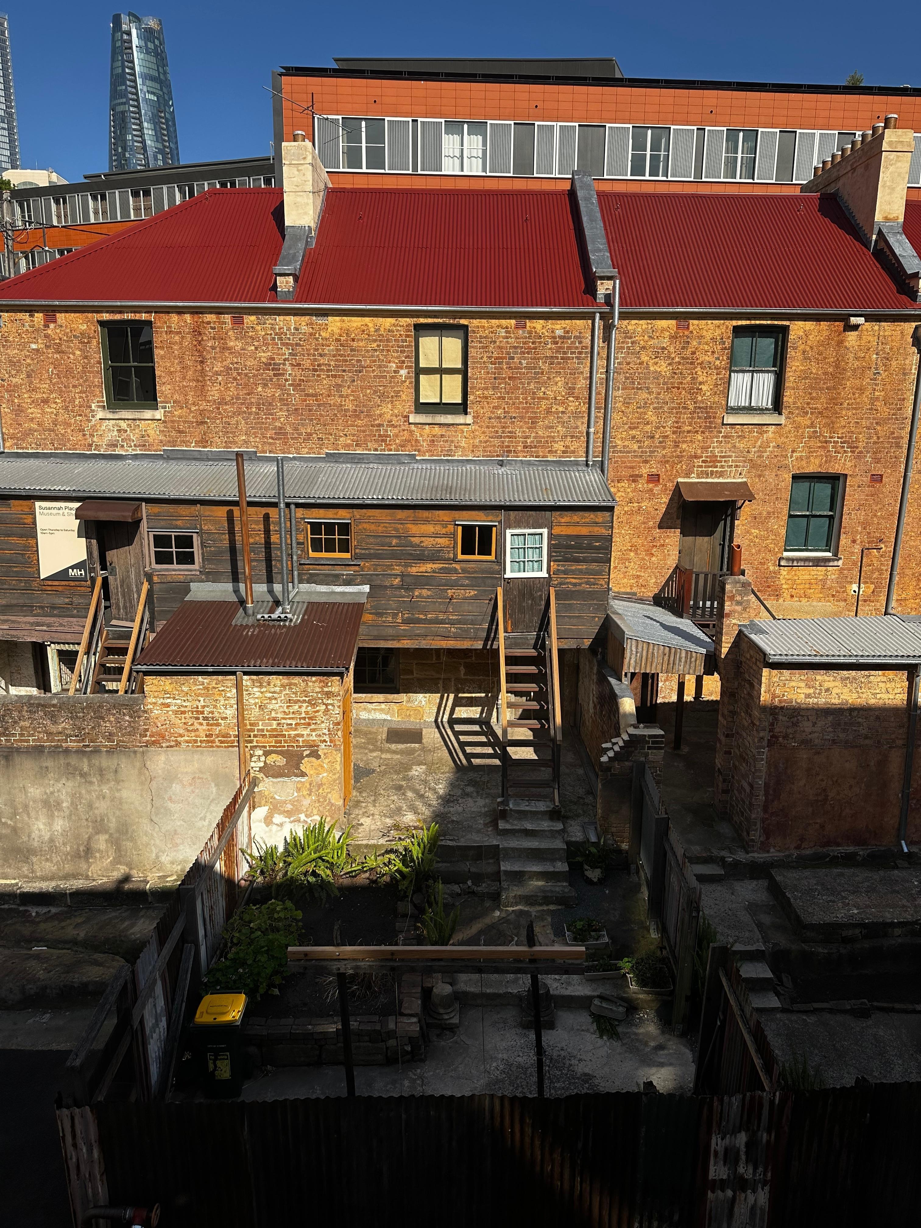 View at the rear of the hotel