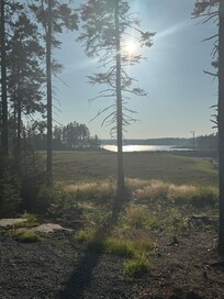 View from the front of the cabin off to the left