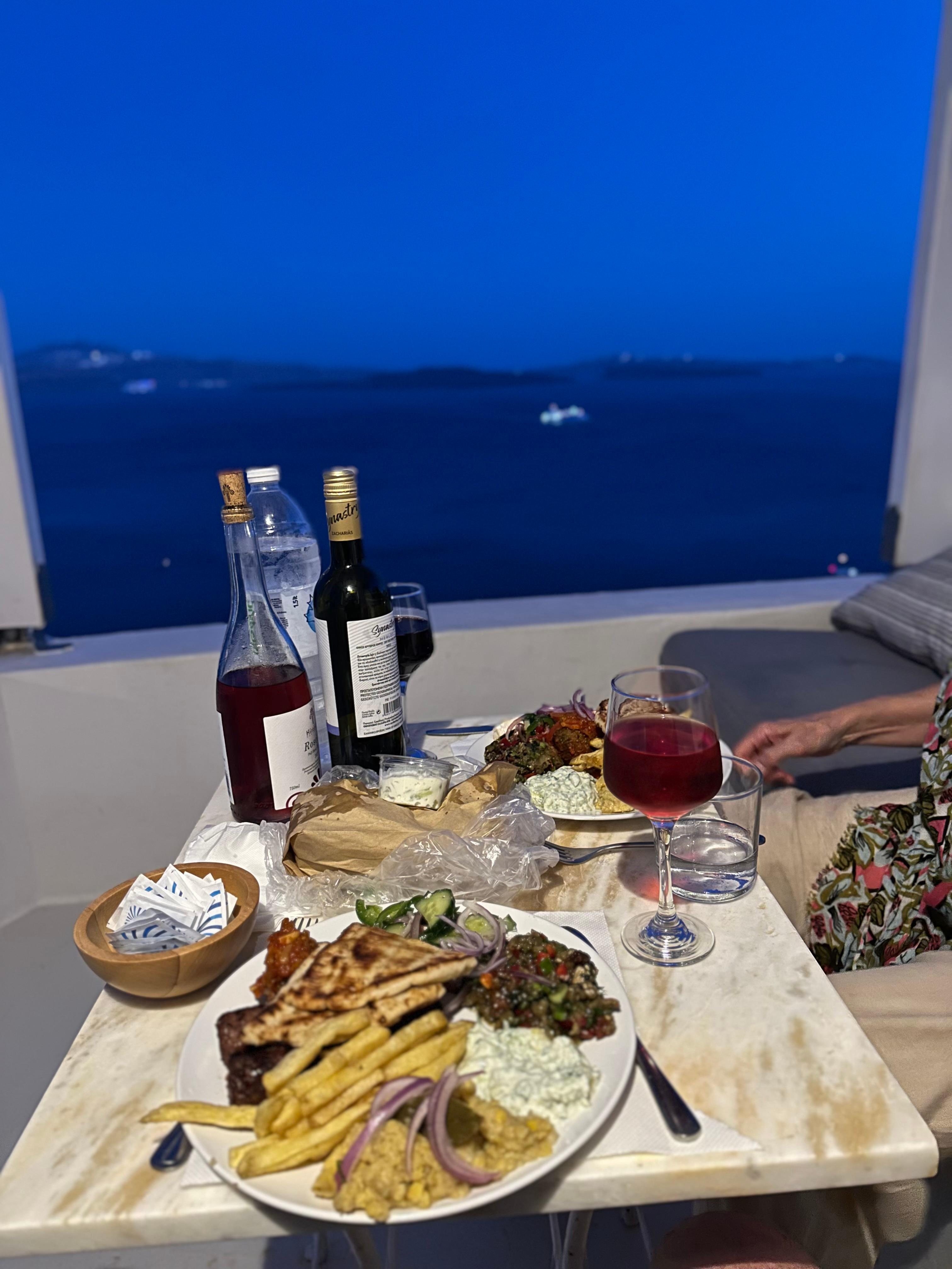 Dinner on the porch!