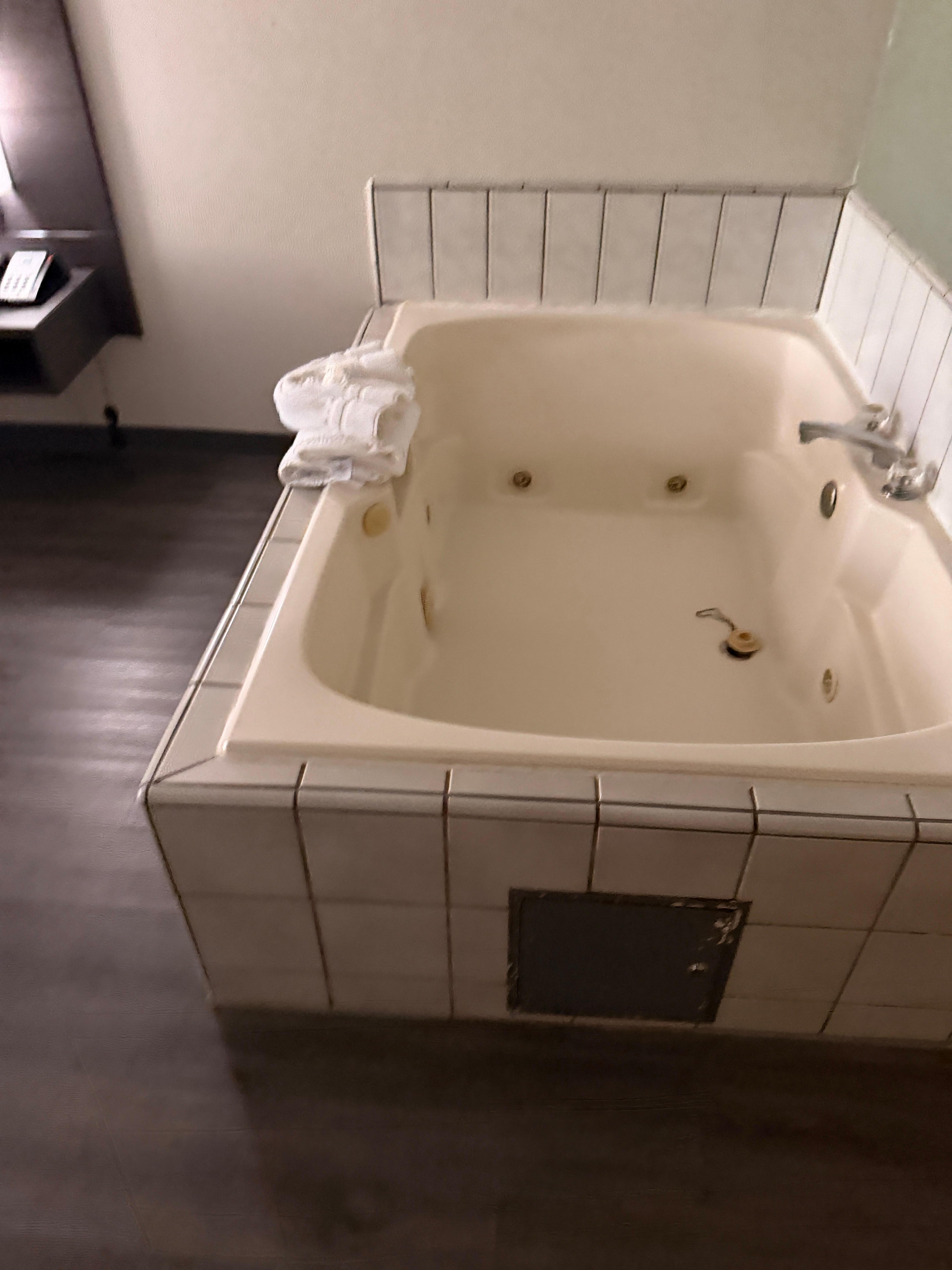 The jetted tub