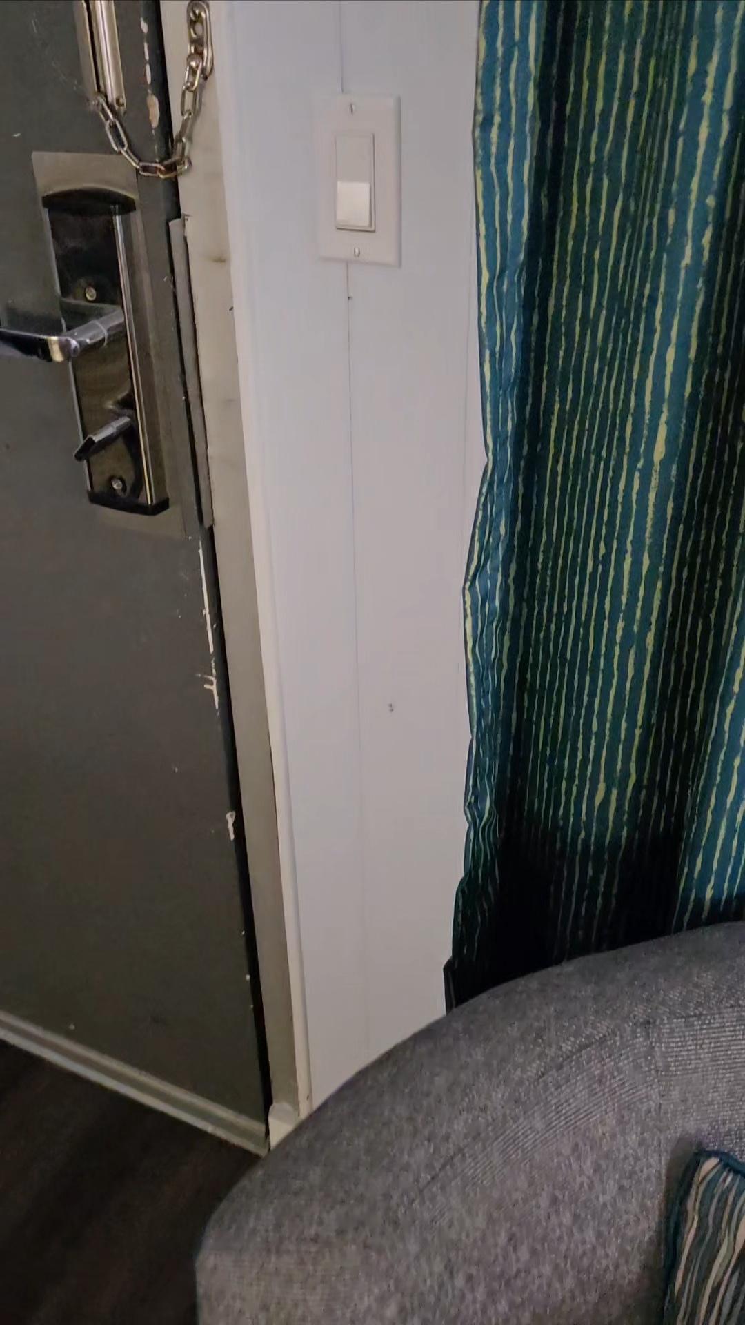 Ripped curtain