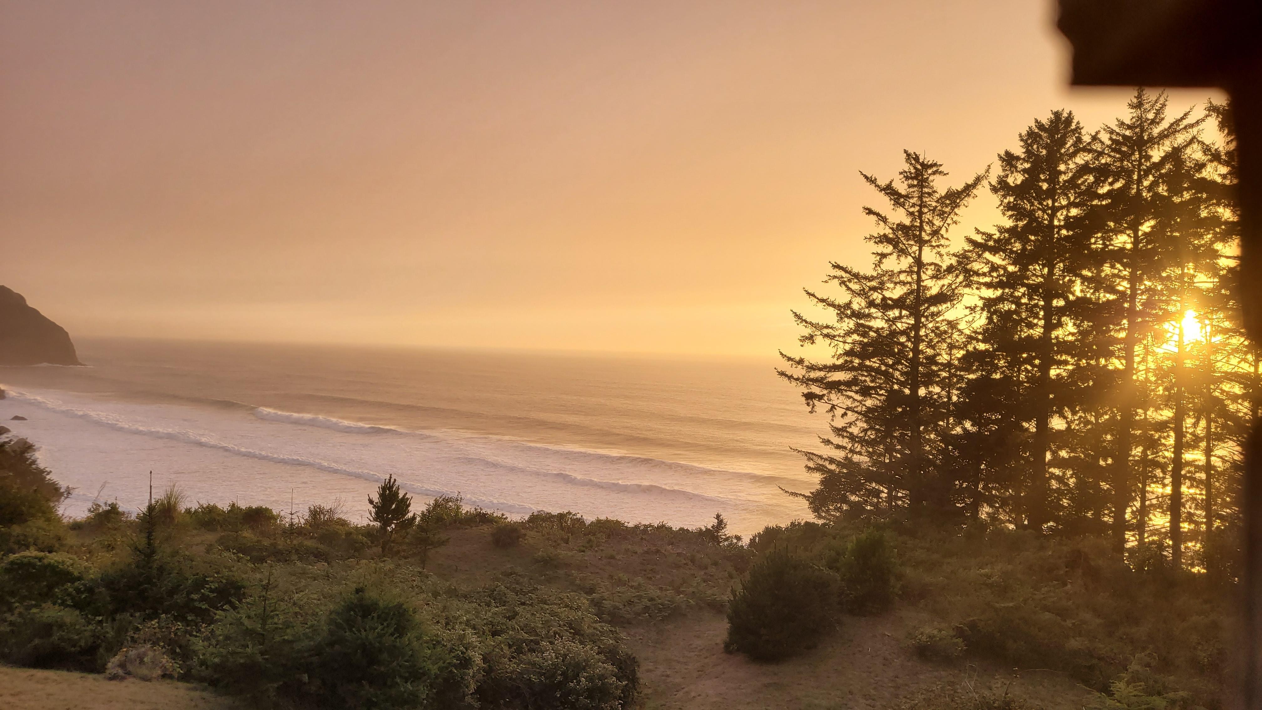 Sunset from the front balcony 