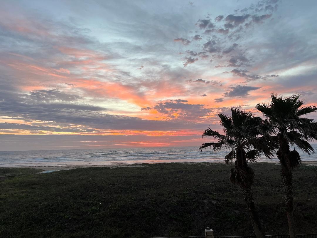 Sunrise from the balcony.