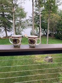 Morning coffee on the deck