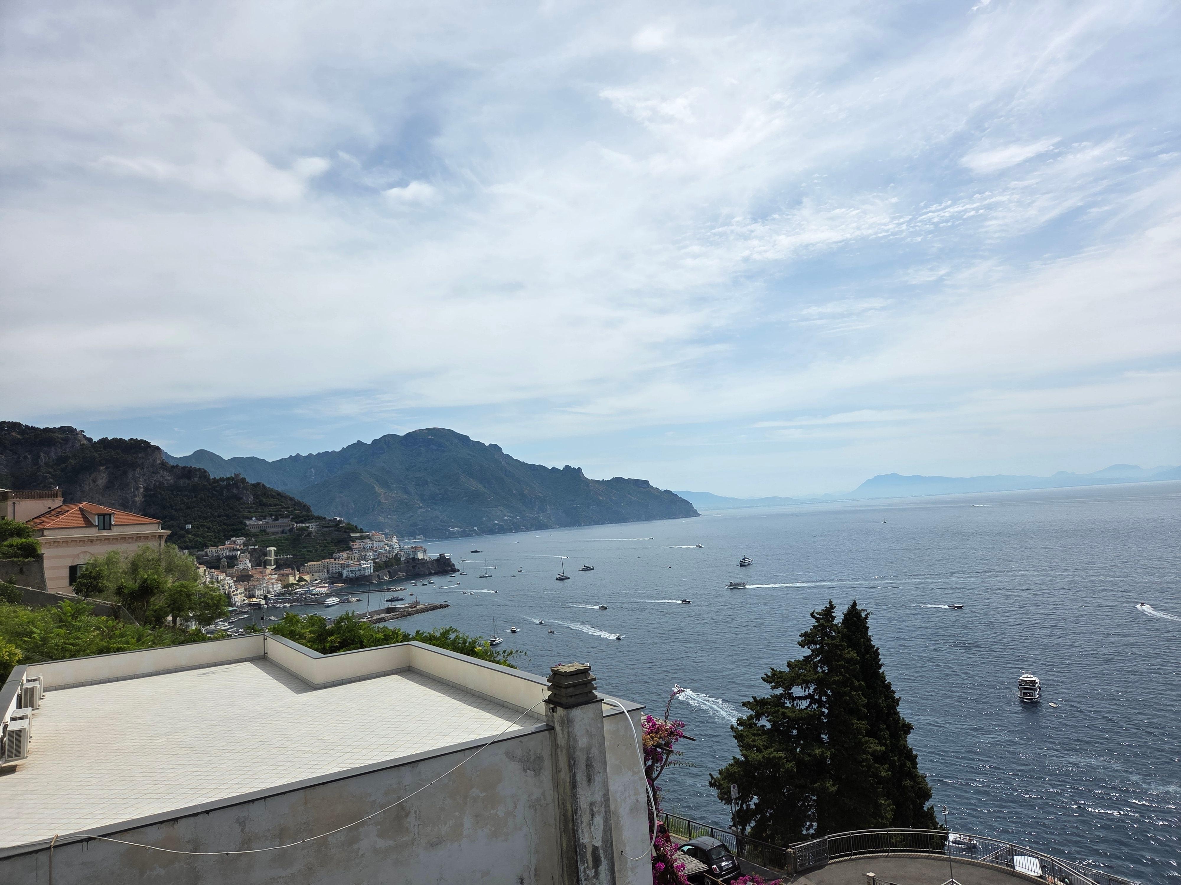 View from rooftop of Hotel. 