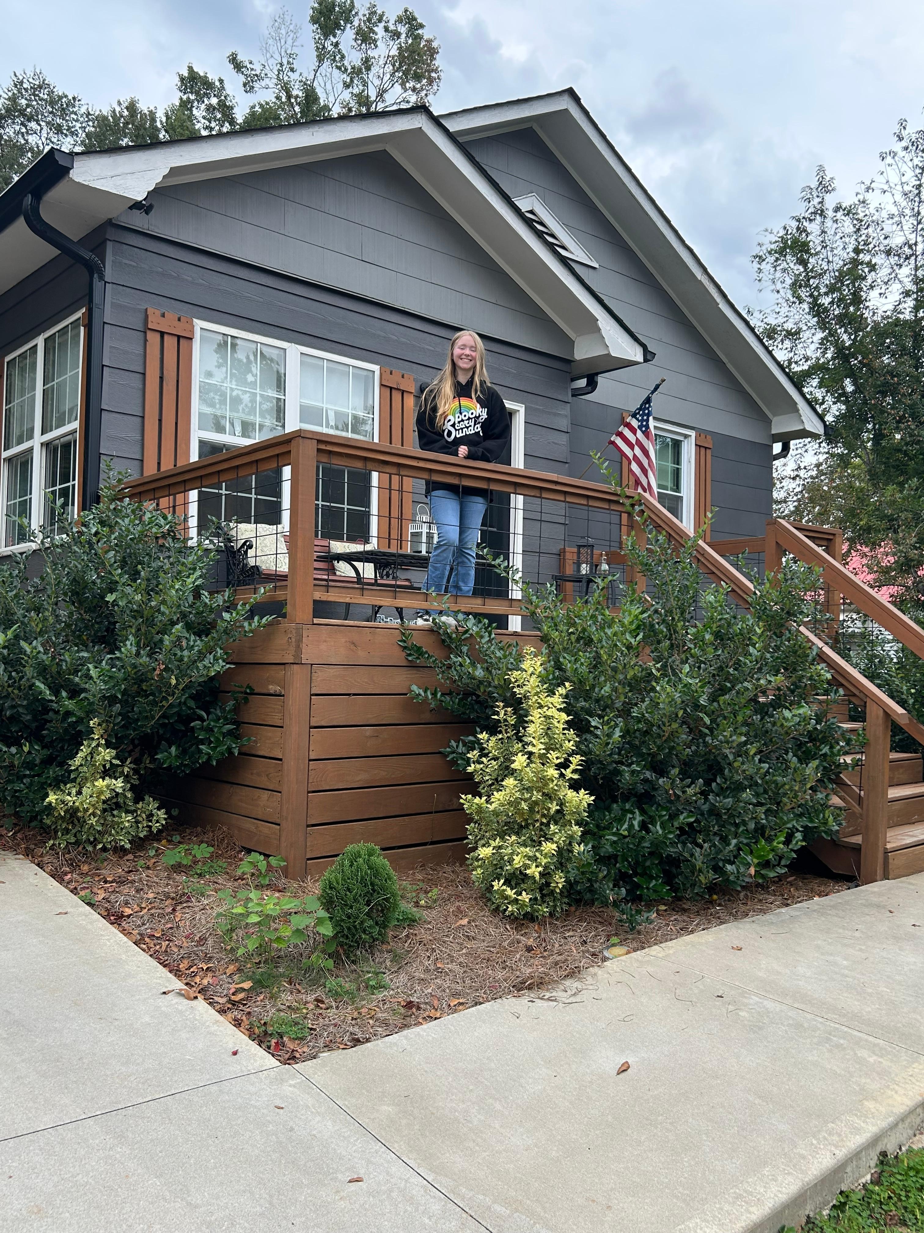 My grand daughter enjoyed stopping by.