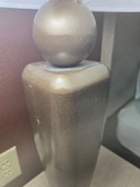 Dust around lamp