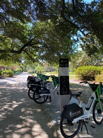 E-bikes available for rent at Hampton Park