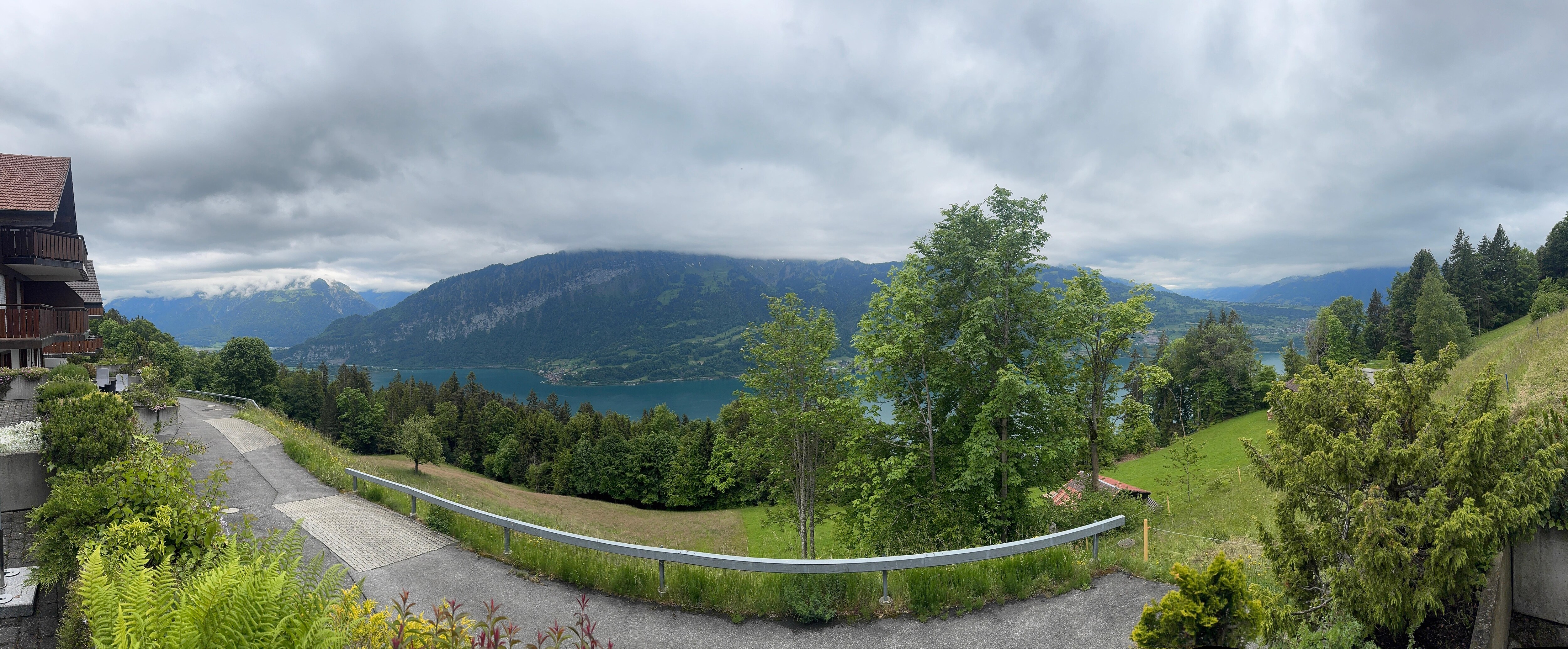 Panoramic view from the deck. 
