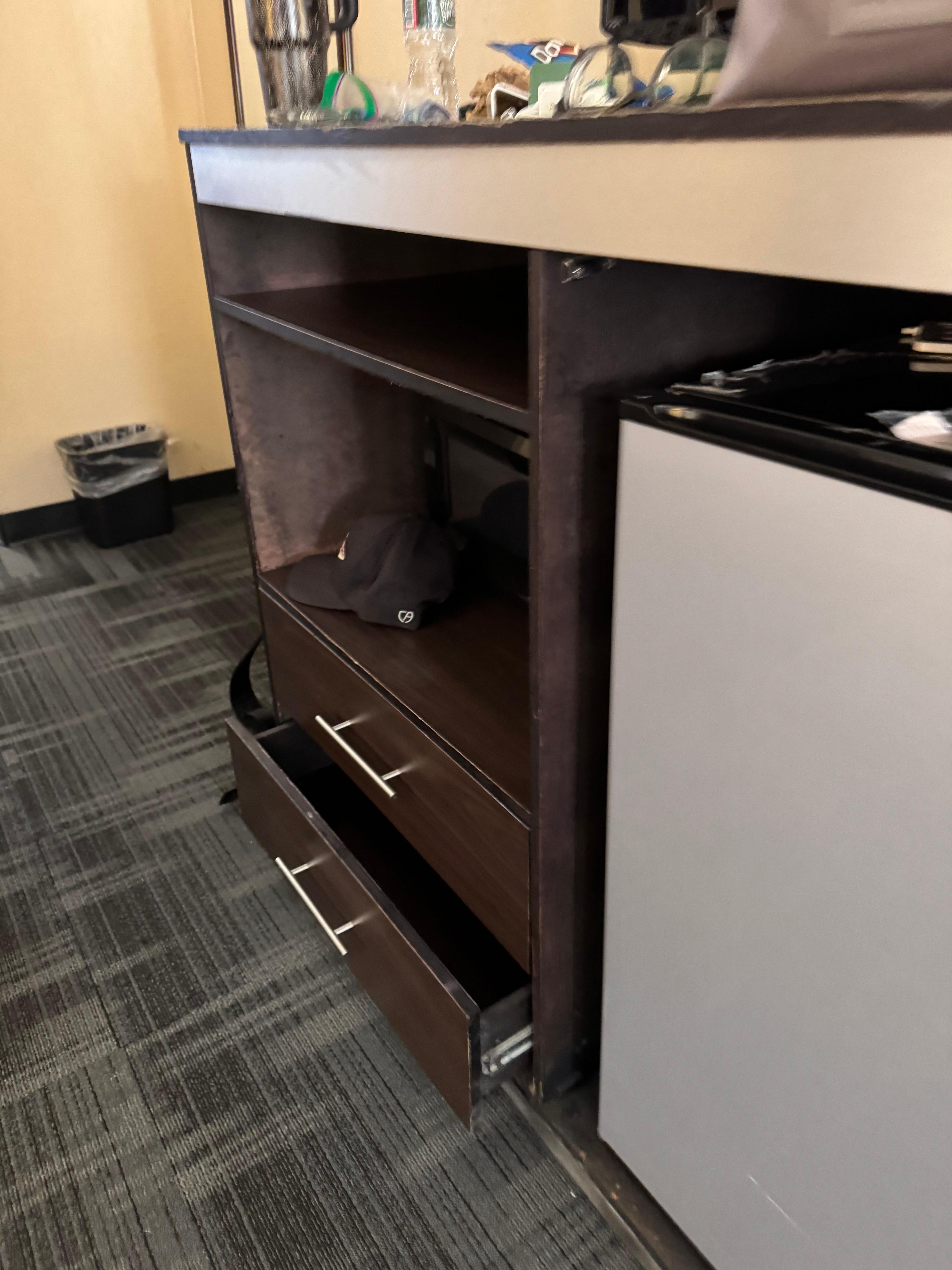 Drawer wouldn’t close all the way and kept opening up. 